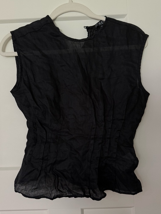 J. Crew Tops - J. Crew Black Sleeveless Pintuck Blouse